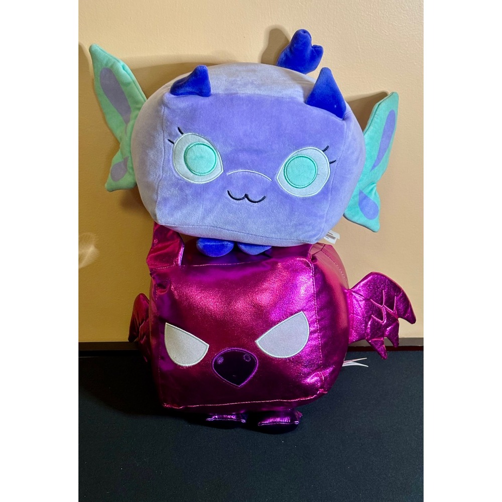 Pet Simulator X Plush Bundle Metallic Magenta Dragon and Purple Butterfly 7 Inch